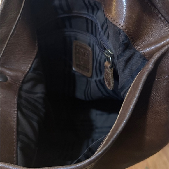 Vintage Frye Brown Leather Hobo Bag - Picture 3 of 15